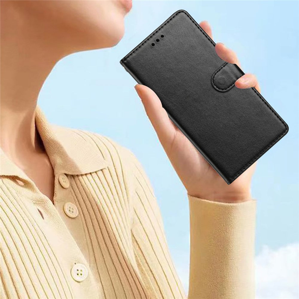 For-Xiaomi-15T-Pro-Leather-Case-Wallet-Stand-Phone-Cover-with-Handy-Strap-Black