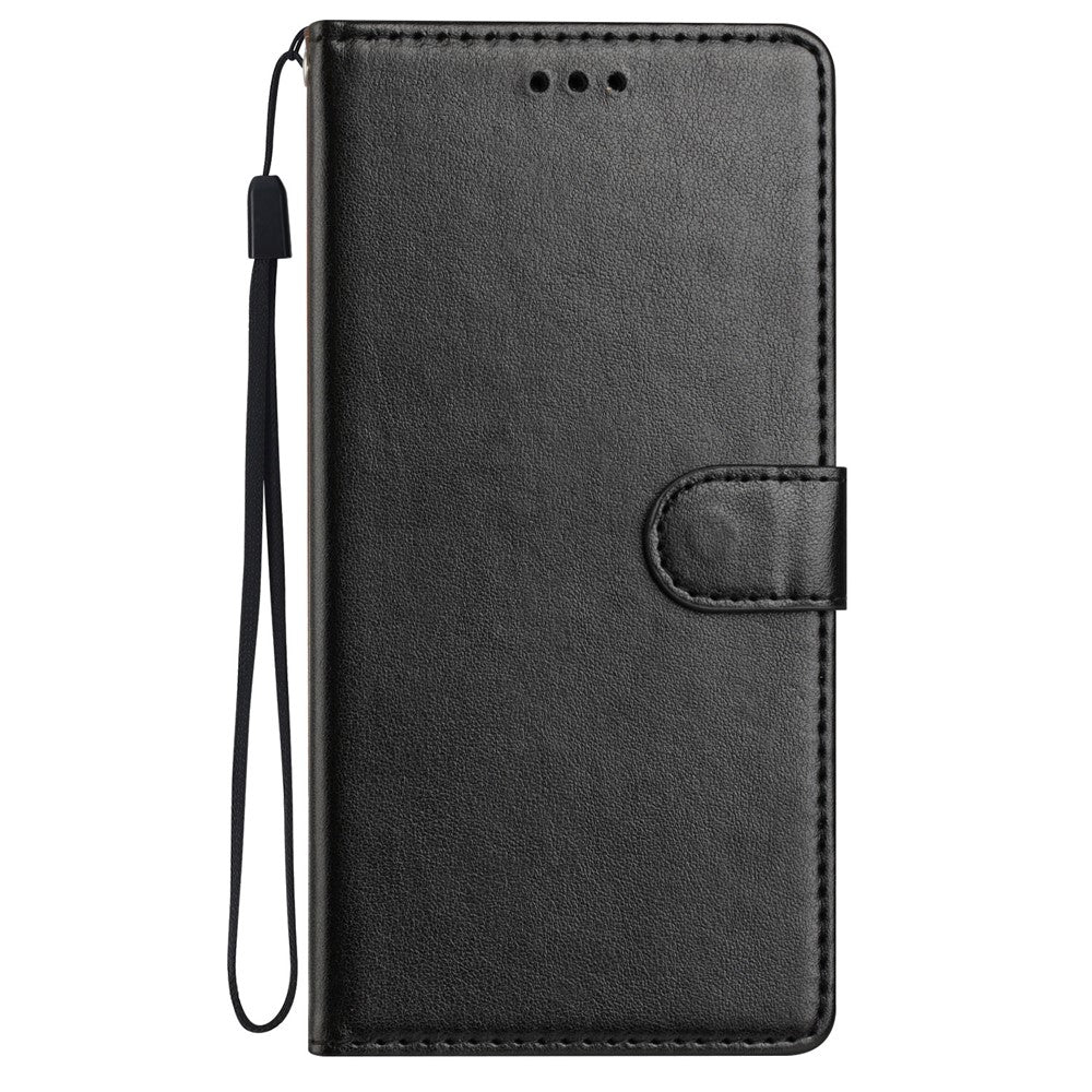 For-Xiaomi-15T-Pro-Leather-Case-Wallet-Stand-Phone-Cover-with-Handy-Strap-Black
