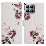 For-Xiaomi-15T-Pro-Case-Pattern-Printing-Wallet-Stand-Flip-Leather-Phone-Cover-with-Strap-Cross-Rose