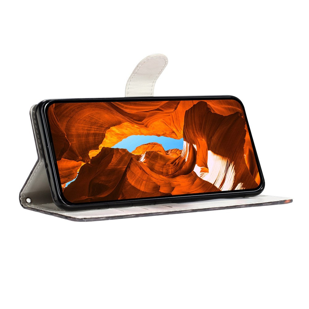 For-Xiaomi-15T-Pro-Case-Pattern-Printing-Wallet-Stand-Flip-Leather-Phone-Cover-with-Strap-Cross-Rose