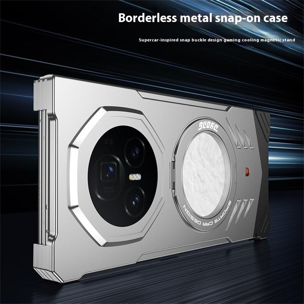 DYONG-For-Honor-Magic-V5-5G-Metal-Case-Frameless-Hollow-Heat-Dissipation-Phone-Cover-with-Kickstand-Tarnish