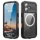 REDPEPPER-For-iPhone-17-IP68-Waterproof-Case-Clear-Back-Phone-Cover-Compatible-with-MagSafe-Black