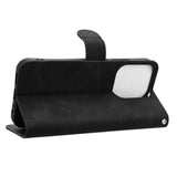 For-Xiaomi-Redmi-15C-5G-(EU)-(173mm)-/-15C-4G-(EU)-(173mm)-Leather-Case-Skin-Feel-Anti-Drop-Wallet-Flip-Phone-Cover-Black