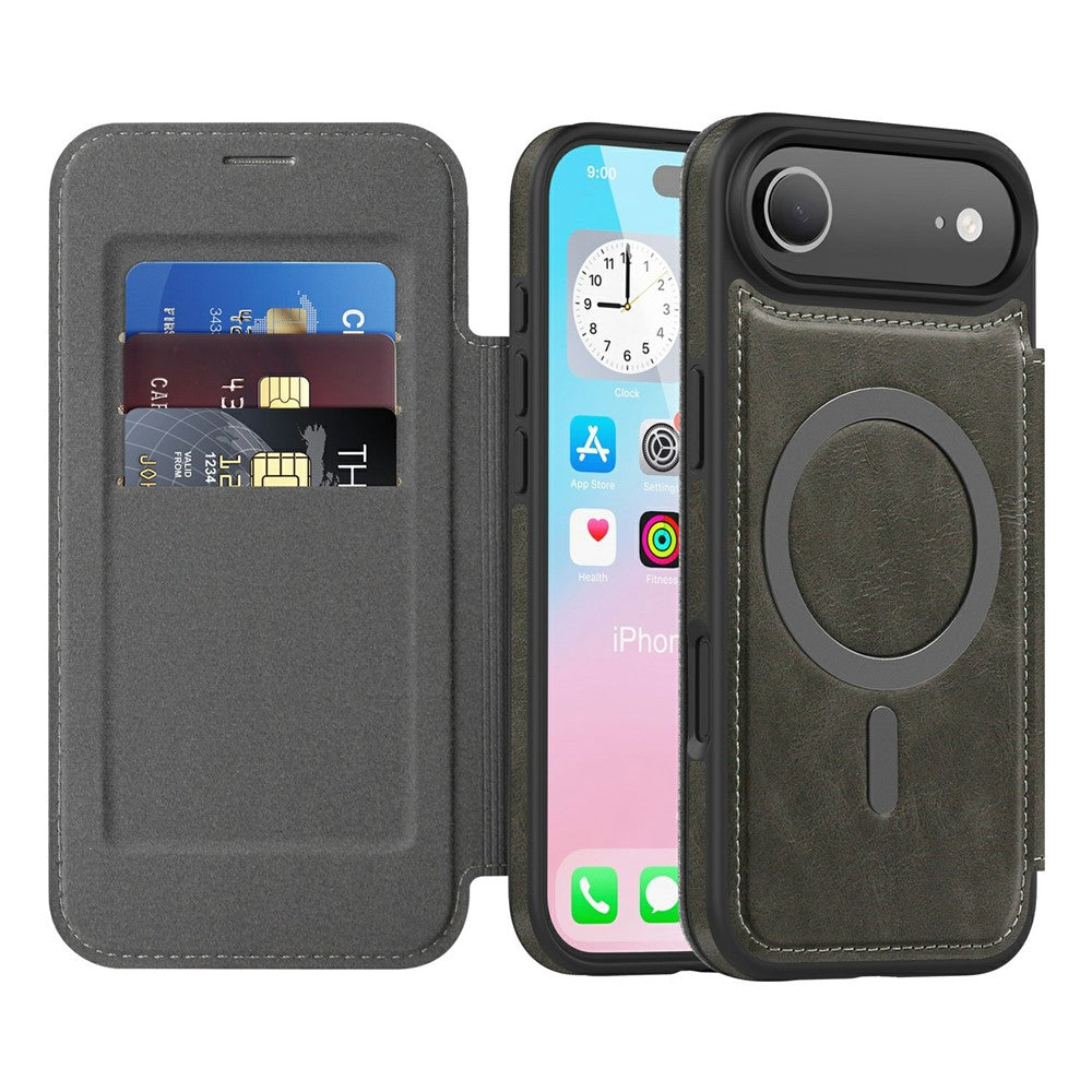 For-iPhone-Air-Case-Compatible-with-MagSafe-RFID-Blocking-Card-Holder-Leather-Phone-Cover-Titanium-Grey