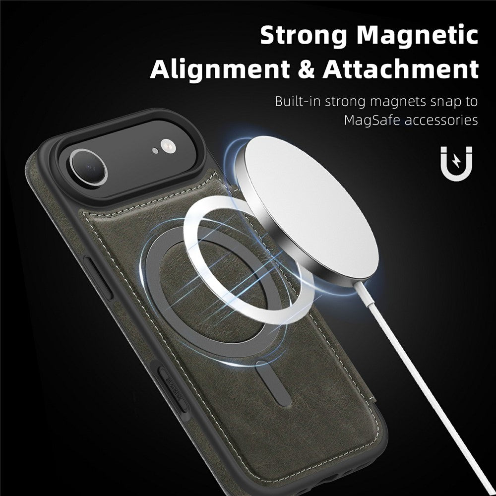 For-iPhone-Air-Case-Compatible-with-MagSafe-RFID-Blocking-Card-Holder-Leather-Phone-Cover-Titanium-Grey