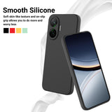 For-Xiaomi-Redmi-Turbo-4-Pro-5G-/-Xiaomi-Poco-F7-5G-Liquid-Silicone-Case-Phone-Back-Cover-with-Hand-Strap-Black