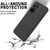 For-Xiaomi-Redmi-Turbo-4-Pro-5G-/-Xiaomi-Poco-F7-5G-Liquid-Silicone-Case-Phone-Back-Cover-with-Hand-Strap-Black