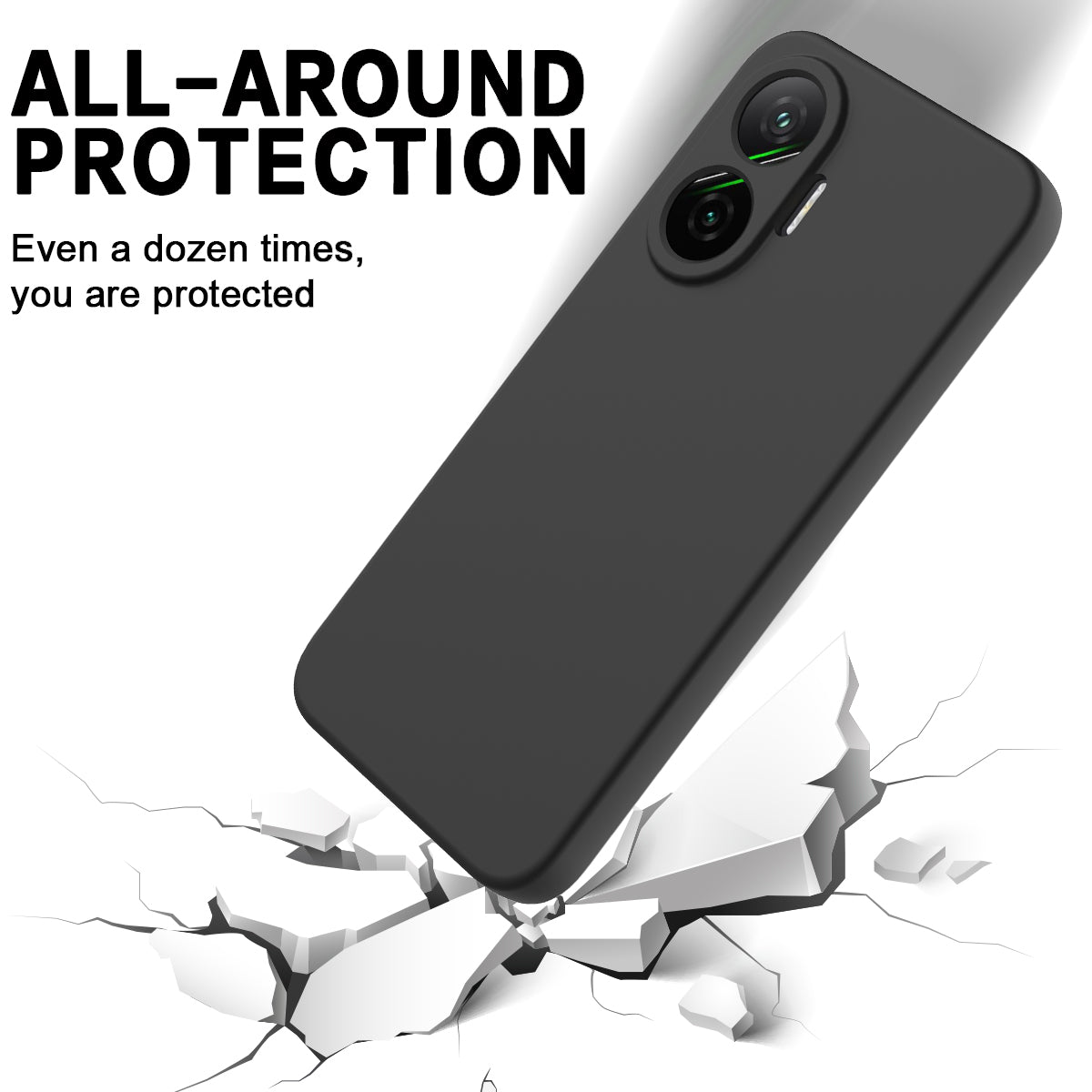 For-Xiaomi-Redmi-Turbo-4-Pro-5G-/-Xiaomi-Poco-F7-5G-Liquid-Silicone-Case-Phone-Back-Cover-with-Hand-Strap-Black