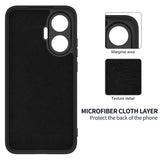 For-Xiaomi-Redmi-Turbo-4-Pro-5G-/-Xiaomi-Poco-F7-5G-Liquid-Silicone-Case-Phone-Back-Cover-with-Hand-Strap-Black