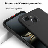 For-TECNO-Spark-40C-Liquid-Silicone-Case-Phone-Back-Cover-with-Hand-Strap-Black