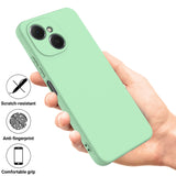 For-TECNO-Spark-40C-Liquid-Silicone-Case-Phone-Back-Cover-with-Hand-Strap-Green