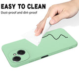 For-TECNO-Spark-40C-Liquid-Silicone-Case-Phone-Back-Cover-with-Hand-Strap-Green