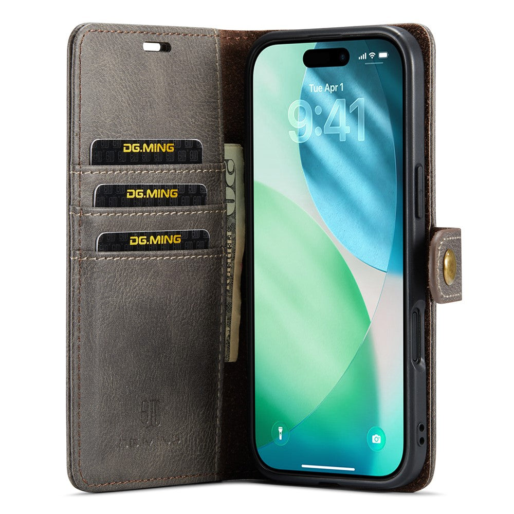 DG.MING-for-iPhone-Air-Case-Detachable-Split-Leather-Phone-Cover-Grey
