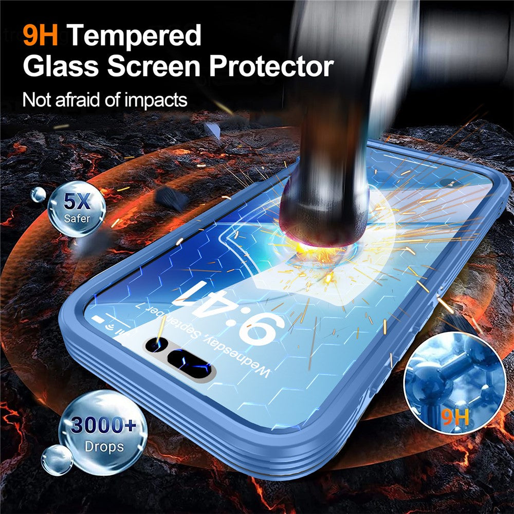 For-iPhone-17-Pro-Max-Case-Compatible-with-MagSafe-PC-+-TPU-Phone-Cover-with-Tempered-Glass-Screen-Film-Sky-Blue