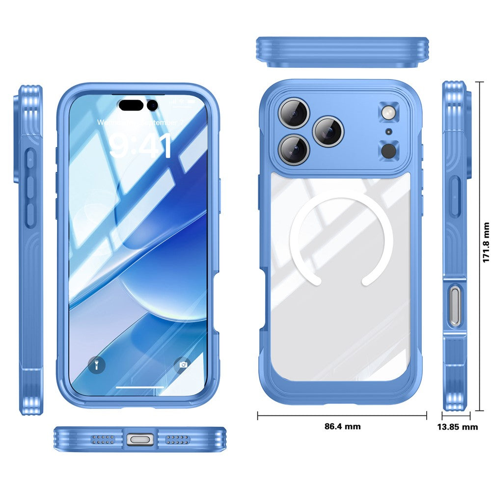 For-iPhone-17-Pro-Max-Case-Compatible-with-MagSafe-PC-+-TPU-Phone-Cover-with-Tempered-Glass-Screen-Film-Sky-Blue