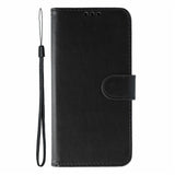 For-Xiaomi-Redmi-15-5G-(Global)-(169mm)-/-Poco-M7-4G-(169mm)-Case-PU-Leather-Flip-Wallet-Phone-Cover-with-Strap-Black