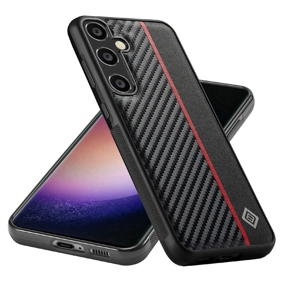 LC.IMEEKE-For-Samsung-Galaxy-S25-FE-Case-Carbon-Fiber-Texture-Leather-+-TPU-+-EVA-Phone-Cover