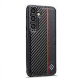 LC.IMEEKE-For-Samsung-Galaxy-S25-FE-Case-Carbon-Fiber-Texture-Leather-+-TPU-+-EVA-Phone-Cover
