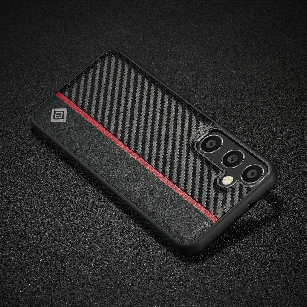 LC.IMEEKE-For-Samsung-Galaxy-S25-FE-Case-Carbon-Fiber-Texture-Leather-+-TPU-+-EVA-Phone-Cover