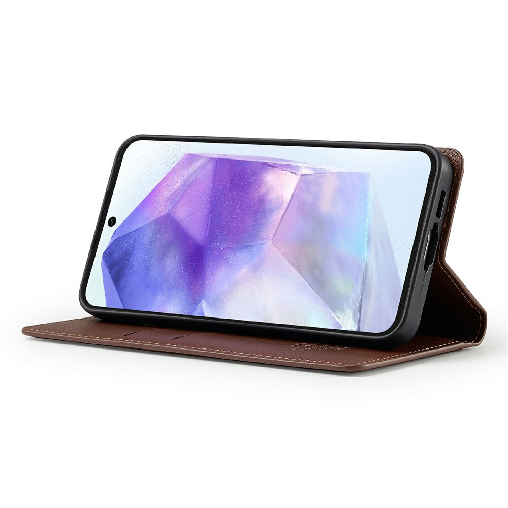 LC.IMEEKE-L1-Series-for-Samsung-Galaxy-S25-FE-Case-PU-Leather-Wallet-Stand-Protective-Phone-Cover-Brown