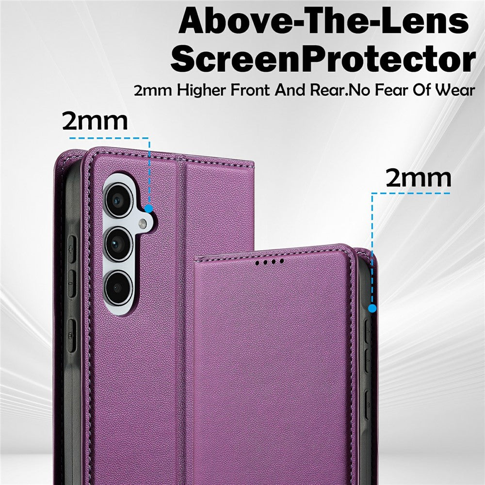 LC.IMEEKE-L1-Series-for-Samsung-Galaxy-S25-FE-Case-PU-Leather-Wallet-Stand-Protective-Phone-Cover-Purple