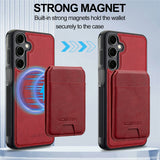 LC.IMEEKE-L3-For-Samsung-Galaxy-S25-FE-Magnetic-Case-Detachable-Card-Holder-Leather-TPU-Mobile-Cover-Red