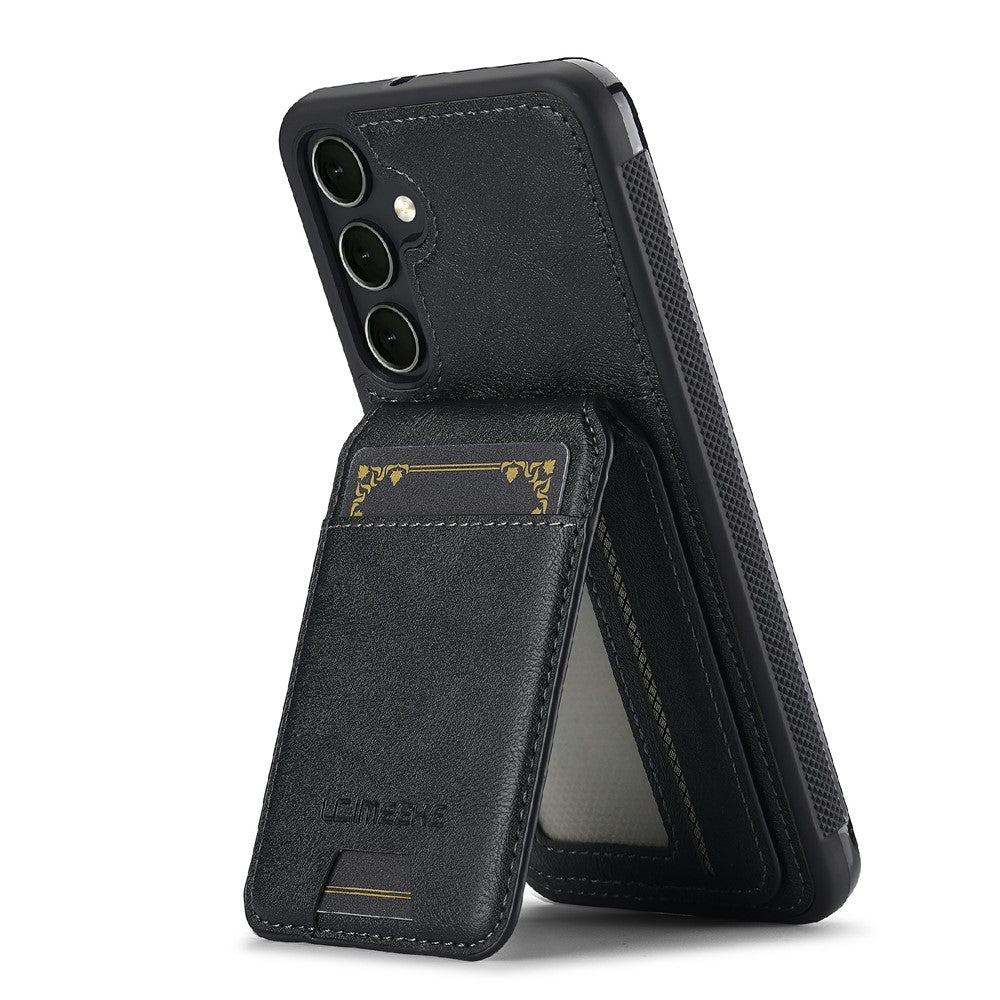 LC.IMEEKE-L3-For-Samsung-Galaxy-S25-FE-Magnetic-Case-Detachable-Card-Holder-Leather-TPU-Mobile-Cover-Black