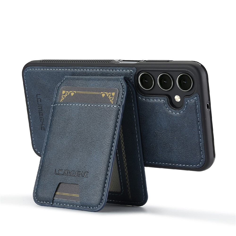 LC.IMEEKE-L3-For-Samsung-Galaxy-S25-FE-Magnetic-Case-Detachable-Card-Holder-Leather-TPU-Mobile-Cover-Blue