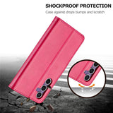 LC.IMEEKE-For-Samsung-Galaxy-S25-FE-Case-Calf-Texture-PU-Leather-Stand-Wallet-Phone-Cover-Rose