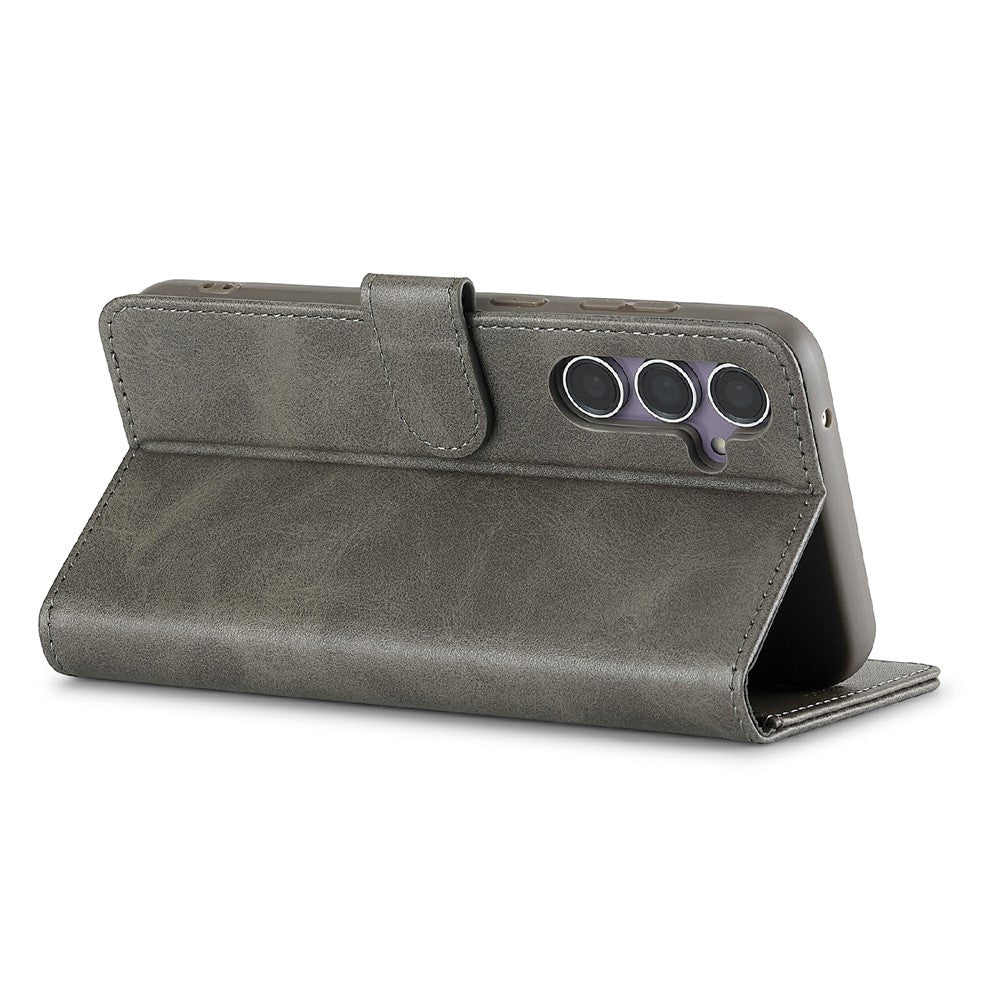 LC.IMEEKE-For-Samsung-Galaxy-S25-FE-Case-Calf-Texture-PU-Leather-Stand-Wallet-Phone-Cover-Grey