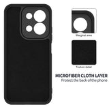 For-Xiaomi-Redmi-15C-5G-(EU)-(173mm)-/-15C-4G-(EU)-(173mm)-Liquid-Silicone-Case-Phone-Back-Cover-with-Hand-Strap-Black