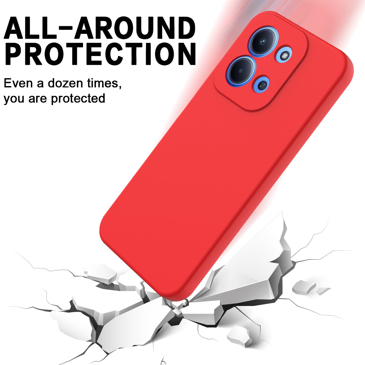 For-Xiaomi-Redmi-15C-5G-(EU)-(173mm)-/-15C-4G-(EU)-(173mm)-Liquid-Silicone-Case-Phone-Back-Cover-with-Hand-Strap-Red