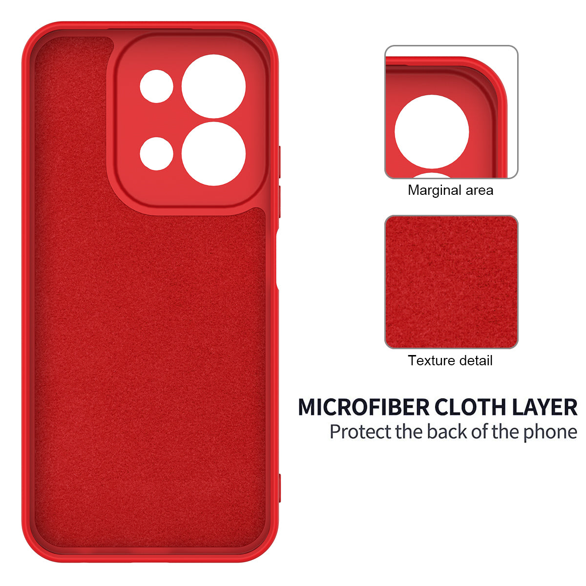 For-Xiaomi-Redmi-15C-5G-(EU)-(173mm)-/-15C-4G-(EU)-(173mm)-Liquid-Silicone-Case-Phone-Back-Cover-with-Hand-Strap-Red