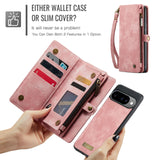 For-Google-Pixel-10-Pro-/-Google-Pixel-10-Phone-Cases-CASEME-008-Leather-Cover-with-Detachable-Wallet-and-Strap-Pink