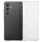 For-Samsung-Galaxy-S25-FE-TPU-Case-WANLONFENG-WL3-Series-1.5mm-Phone-Cover-with-2Pcs-Tempered-Glass-Films-Transparent