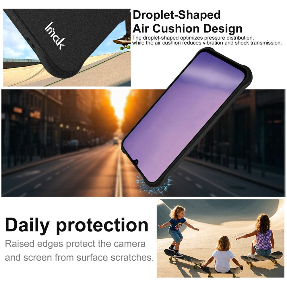 IMAK-For-Xiaomi-Redmi-15C-5G-(EU)-(173mm)-/-15C-4G-(EU)-(173mm)-/-Poco-C85-4G-(173mm)-Case-TPU-Phone-Cover-Airbag-Shockproof-Protection-Matte-Black