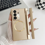 For-Samsung-Galaxy-Z-Fold7-5G-Case-Hard-PC-Phone-Cover-Compatible-with-MagSafe-Champagne-Gold