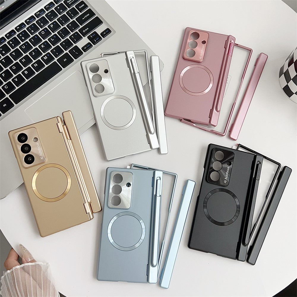 For-Samsung-Galaxy-Z-Fold7-5G-Case-Hard-PC-Phone-Cover-Compatible-with-MagSafe-Black