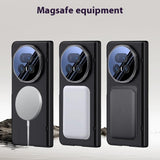 For-Honor-Magic-V5-5G-Magnetic-Case-Hard-PC-Phone-Cover-with-Privacy-Tempered-Glass-Film-/-Lens-Kickstand-Black