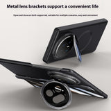 For-Honor-Magic-V5-5G-Magnetic-Case-Hard-PC-Phone-Cover-with-Privacy-Tempered-Glass-Film-/-Lens-Kickstand-Black