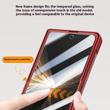 For-Honor-Magic-V5-5G-Magnetic-Case-Hard-PC-Phone-Cover-with-Privacy-Tempered-Glass-Film-/-Lens-Kickstand-Black