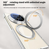 For-Honor-Magic-V5-5G-Case-Compatible-with-MagSafe-Kickstand-Electroplated-PC-Phone-Cover-with-Screen-Protector-Gold