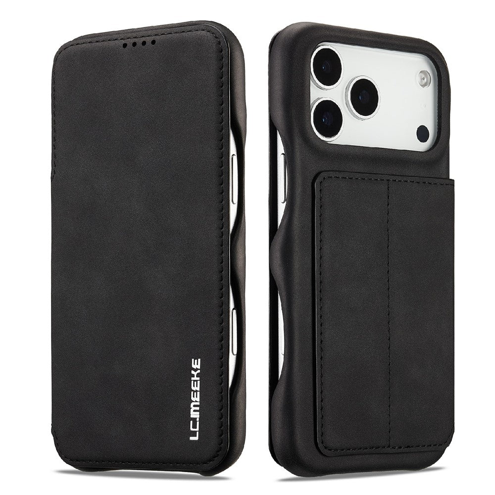 LC.IMEEKE-For-iPhone-17-Pro-Max-Case-Card-Holder-Stand-Leather-Phone-Cover-Black