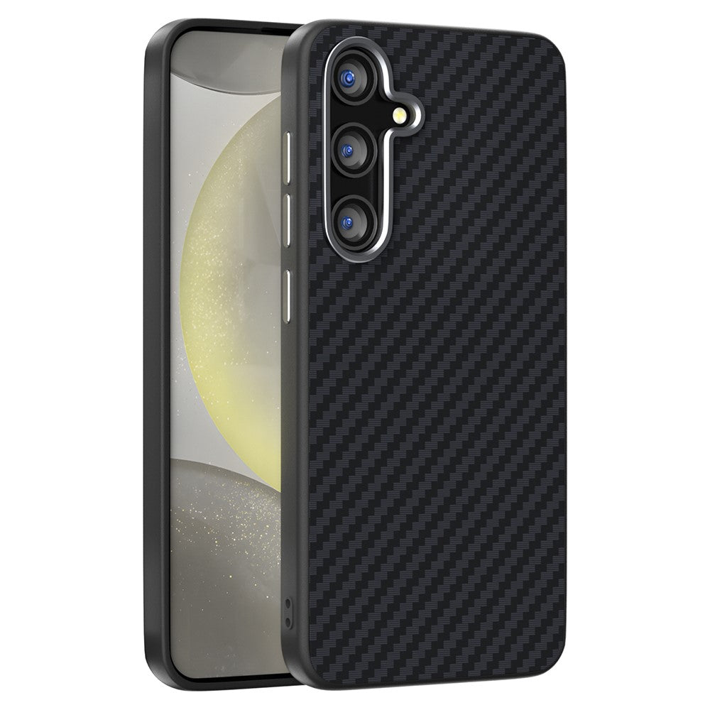 ABEEL-For-Samsung-Galaxy-S25-FE-Case-Compatible-with-MagSafe-Carbon-Fiber-Texture-Back-Cover-Black