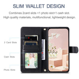 For-iPhone-17-Case-Wallet-Rhombus-Grid-PU-Leather-Phone-Cover-with-Shoulder-Strap-/-Wrist-Strap-Black