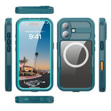 SHELLBOX-For-iPhone-17-IP68-Waterproof-Case-Compatible-with-MagSafe-Clear-Phone-Cover-Blue
