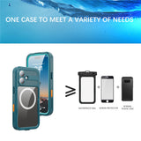 SHELLBOX-For-iPhone-17-IP68-Waterproof-Case-Compatible-with-MagSafe-Clear-Phone-Cover-Blue