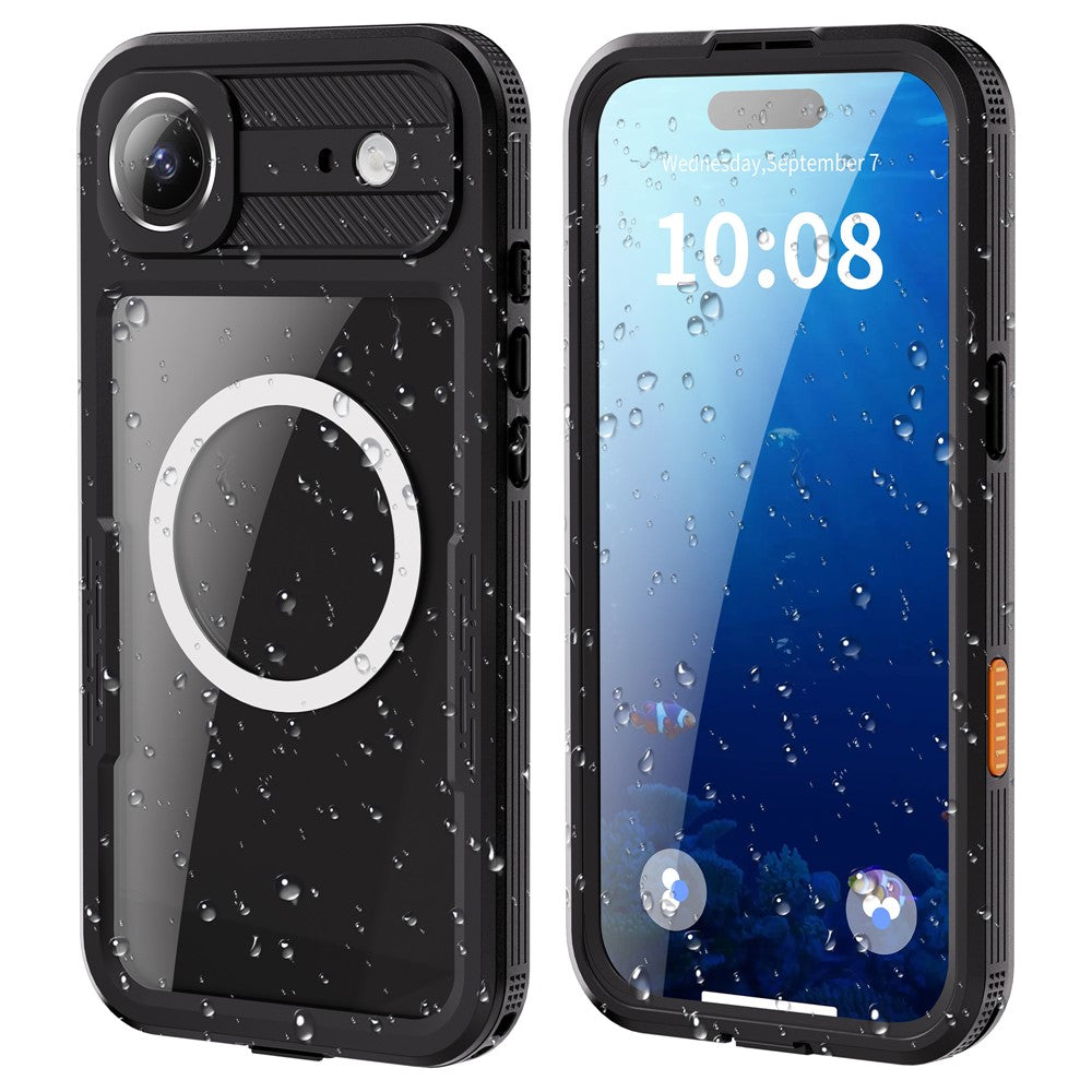 SHELLBOX-For-iPhone-Air-IP68-Waterproof-Case-Compatible-with-MagSafe-Clear-Phone-Cover-Black