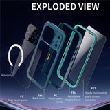 SHELLBOX-For-iPhone-17-Pro-IP68-Waterproof-Case-Compatible-with-MagSafe-Clear-Phone-Cover-Blue
