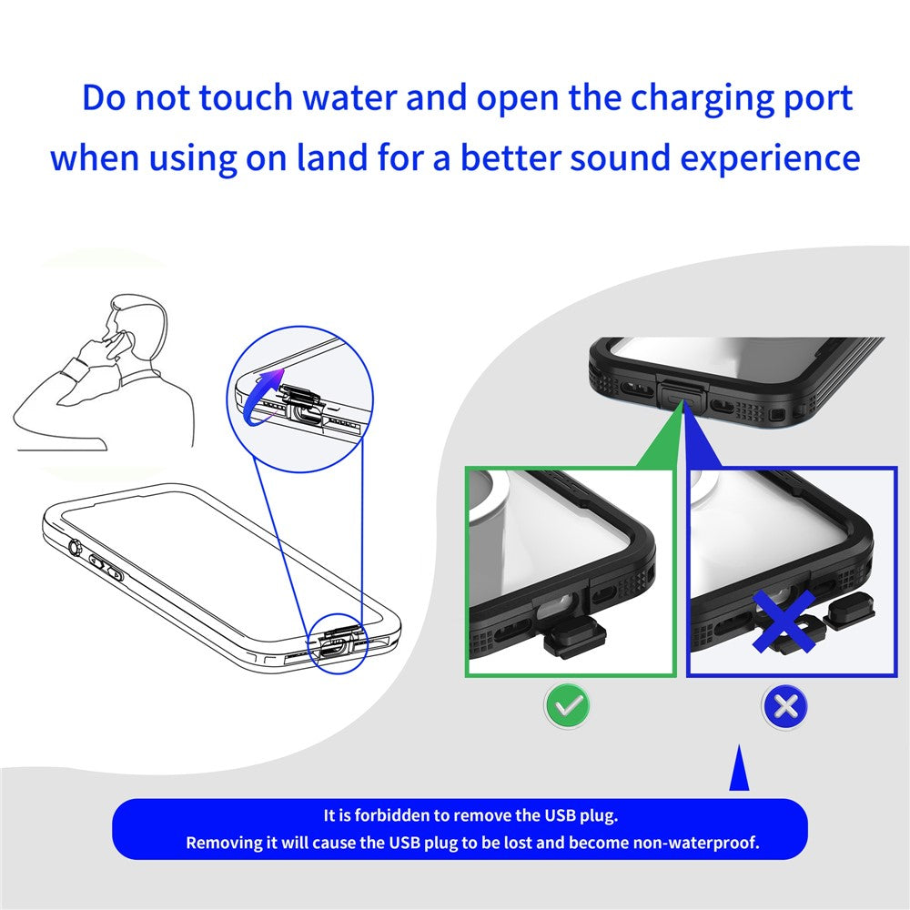 SHELLBOX-For-iPhone-17-Pro-Max-IP68-Waterproof-Case-Compatible-with-MagSafe-Clear-Phone-Cover-Black